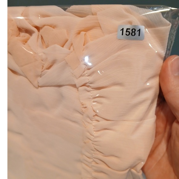 Aerie Sleeveless Drop Waist Ruffle Petal Dress Tank Peach Pink Medium Fairy Mesh - Picture 12 of 12